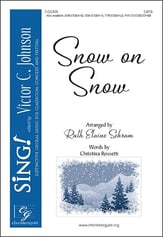 Snow on Snow SATB choral sheet music cover